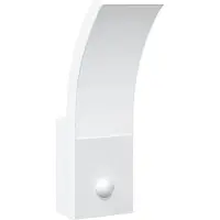 vidaXL Applique murale LED d'extérieur avec capteurs blanc