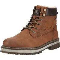 Mustang Bottes à lacets 'Veterschoenen Hoog' cognac