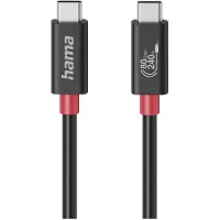 Hama Câble USB-C USB 4.0 Gen4 80 Gbit/s 240W 1,0m Noir