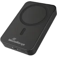MediaRange Batterie externe MRMA761 3,7 V (10000 mAh, 15 W, 38.50 Wh), Chargeur de secours, Noir