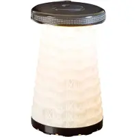 Wedo Tabouret télescopique SITTOGLOW, fonction LED à 3 niveaux, hauteur réglable sur 10 niveaux, sangle de transport, jusqu'à 130 kg, IPX4, L 262 x H 70-420 mm, rouge