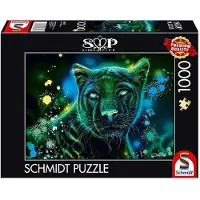 Schmidt Jeux Puzzle Sheena Pike Neon Blau grü ner Panther 1000pièces