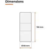 Silamp Applique murale noire, indice de protection IP65, double faisceau, culot GU10 - Pack de 10