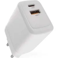 Emos USB Wall Charger Gan Pd 45w Ac (45 W, 2 ports), Chargeur USB, Blanc