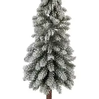 Clayre & Eef Mini-sapin de Noël artificiel Ø 10x48 cm Vert Bois