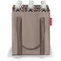 Reisenthel bottlebag, sac pour bouteille, gris, polyester, motif, 240 mm, 240 mm