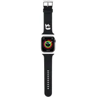 Karl Lagerfeld Bracelet Apple Watch 38 mm en caoutchouc 3D noir