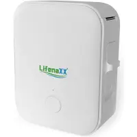 Lifenaxx Mobiler Akku-Thermo-Etikettendrucker, App, 12 mm, Imprimante d'étiquettes, Blanc