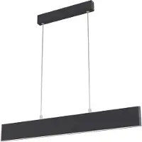 Maytoni Suspension LED, métal, noir mat, L 91cm