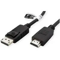 Roline recycled material 11.45.5780 câble vidéo et adaptateur 1 m DisplayPort HDMI Noir