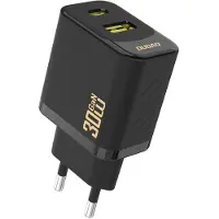 Dudao A27TEU Adapter 30Watt 1xUSB-C 1xUSB-A Sort