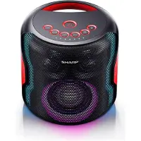 Sharp Haut-Parleur Bluetooth - - PS-921(BK) - 2.1 Canaux - Résistant aux Éclaboussures - Lumières LED