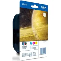 Brother LC1280XLRBWBP - Cyan - Magenta - Gelb - 3 Stück(e) - 1200 Seiten - Multipack