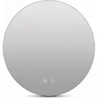 Sensahome - Miroir de salle de bain rond sans cadre avec éclairage LED - intensité lumineuse variable - anti-condensation - blanc chaud/neutre/froid - 70cm