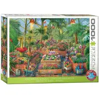 Eurographics Puzzle Jardin de serre, parterre de fleurs - Eduard, 1000 pièces, 6000-6014