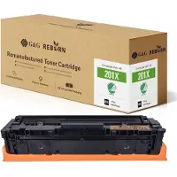 G&G Toner de rechange HP 201X Compatible Noir 2800 pages Reborn remanufacturé (CF)