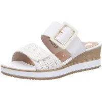 Remonte Mules à talon compensé pour femme 32313932383236 Blanc 41 EU