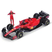 Bburago Véhicule avec figurine Burago Ferrari F1 Pilote Leclerc avec casque 2024