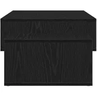 vidaXL Table basse noire imitation chêne 105x55x32 cm Bois composite