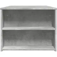 vidaXL Table basse gris béton 102x55x42 cm Bois composite