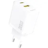 Dudao A27TEU Adapter 30Watt 1xUSB-C 1xUSB-A Hvid