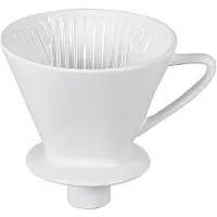 Cilio 106091 Filtre à café (e) Tasse Filtre à café réutilisable, Cafetière, Blanc