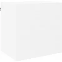 vidaXL meuble-paroi 4 pièces blanc en bois composite