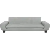 vidaXL Lit pour chien gris clair 100x54x33 cm velours