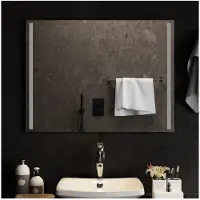 vidaXL Miroir de salle de bain LED 80x60 cm
