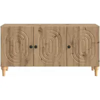 vidaXL Meuble TV 99 x 34,5 x 50 cm en bois d'ingénierie « chêne artisanal »