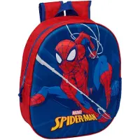 Safta Sac à dos Spider-Man 3D, 8,64 litres, couleur bleue, pour enfants, taille unique