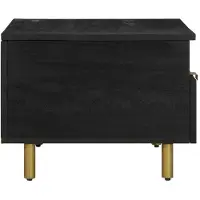 vidaXL Table basse noire 80x54x40 cm bois composite