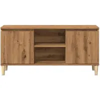 vidaXL Armoire TV Artisan-Chêne 102x35x50 cm Bois composite
