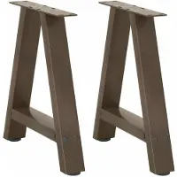 vidaXL Pieds de table basse en forme de A 2 pcs. 38x(42-43) cm acier