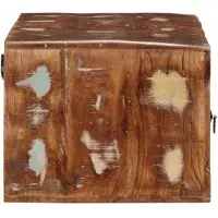 vidaXL Armoire TV murale 100x32x25 cm Vieux bois massif