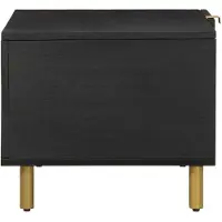 vidaXL Table basse noire 80x50x40 cm bois composite