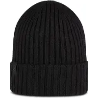 Buff Knitted Beanie Noir