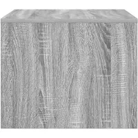 vidaXL Table basse Sonoma gris, 60 x 50 x 40 cm, en panneaux de particules