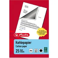 Herlitz papier carbone, format A4, contenu: 25 feuilles