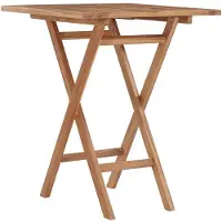 vidaXL Table pliable de jardin 60x60x75 cm Bois de teck solide