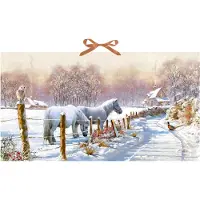 Sonstige Verlage Calendrier de l'Avent mural - Poneys d'hiver