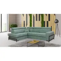 AEA Salon Forme L Design moderne Tissu Canapé de luxe Coin Polochon