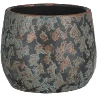 Mica Decorations Flowerpot Clemente 1034809, ceramics, Ø 19.5 cm, copper (19.50 x 15.50 cm)