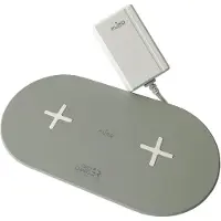 Puro Station de charge double sans fil, Chargeur sans fil, Blanc