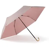 Merkloos Omgoods - Parasol portable avec manche en bois et protection UPF 50+