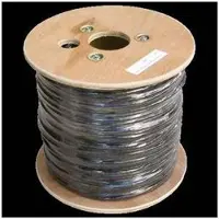 FTP drát CAT5E PVC+PE 305m cívka černý 2-OUTDOOR (FTP, CAT5e, 305 m)