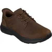 SKECHERS Seaker Pollard pour hommes, couleur marron, taille 41