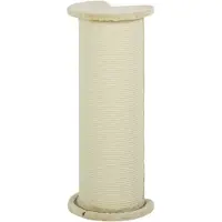 SUGIFT Arbre à chat pour chat, design d'angle gain de place, arbre à chat en sisal et peluche, couleur crème | Matériau en bois stable | 5,06 kg | 35x35x85 cm