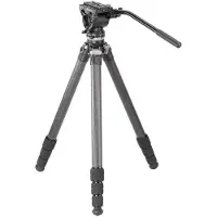 Leofoto Trépied en carbone LS-284CEX Ranger avec socle à niveau + tête vidéo BV-10