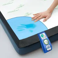 KomfortKissen Surmatelas Premium Confort - Surmatelas en mousse à mémoire de forme gel 200 x 200 x 7 cm